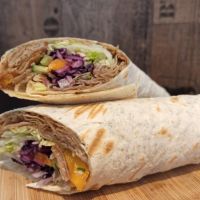 Hähnchen Drehspießfleisch Teller